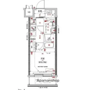 神奈川県横浜市港北区綱島東4丁目【マンション】の間取り