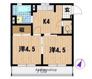 第2森ビル【5階】の間取り