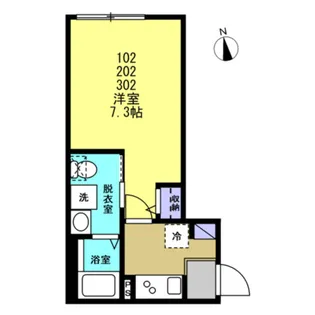ベイルーム本厚木グラン【3階】の間取り