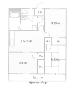 エトワール湘南【1階】の間取り