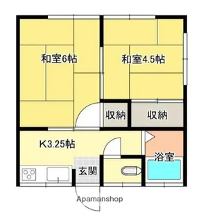 小林アパート【2階】の間取り