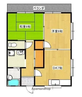 第二メゾン但馬【2階】の間取り