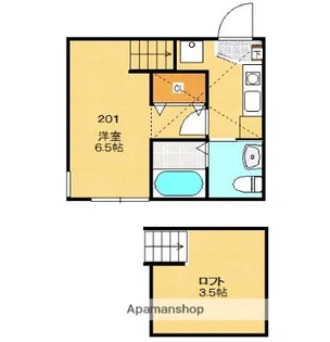エトレ大和【2階】の間取り