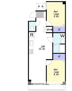 鹿島田ハウス【2階】の間取り