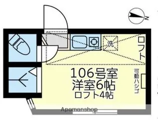 ユナイトあさひマルレーヌ【1階】の間取り