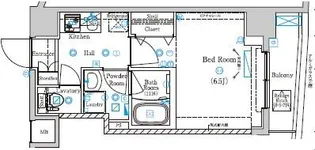 ラフィスタ横浜黄金町【4階】の間取り