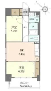 ステイブル協和【7階】の間取り
