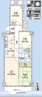 ニューシティ東戸塚光の街【4階】の間取り
