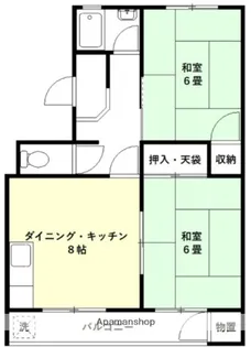 宮谷ハイツ【1階】の間取り