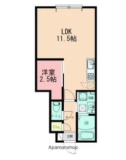 LEXIA井土ヶ谷【1階】の間取り