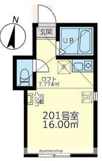 ユナイト笹下デキシーランド【2階】の間取り