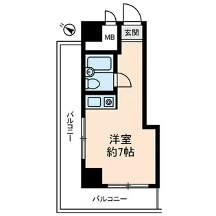 ライオンズマンション生麦第2【6階】の間取り