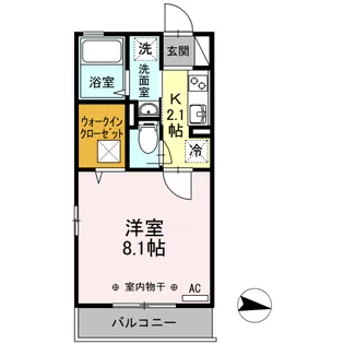 ロイヤルヒルズR【1階】の間取り