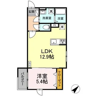MOCRAFT新川崎【2階】の間取り