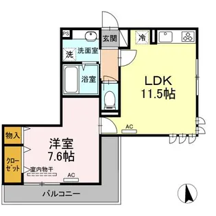 AMOUR【3階】の間取り