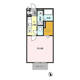 ドルフ・花みずきK【2階】の間取り