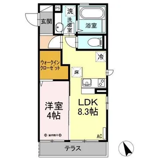 アムール【1階】の間取り