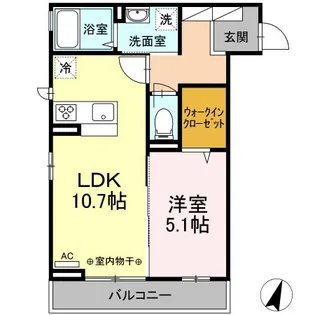 モンターニュロンド【2階】の間取り