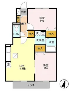 ヴィーベルK3【1階】の間取り