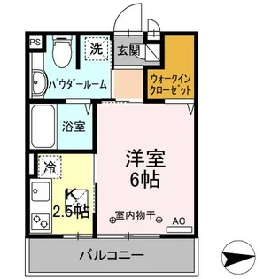 グランモア柳川AB A【1階】の間取り
