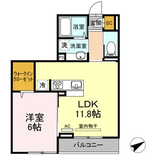 GRACE HILL【2階】の間取り