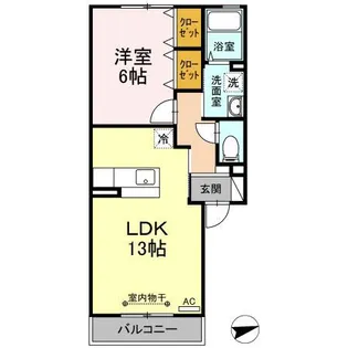 プリーマヴェールB【2階】の間取り