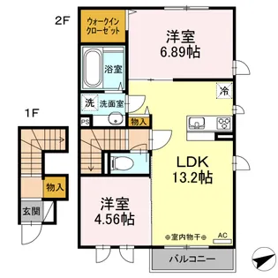 リヴェール【2階】の間取り