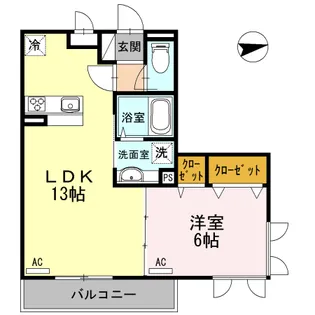 モンサンオール【3階】の間取り