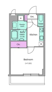 LOC’S KIKUNA【1階】の間取り