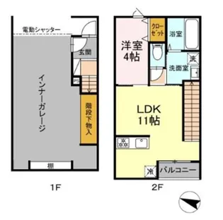 GARAGEクエスト【1階】の間取り