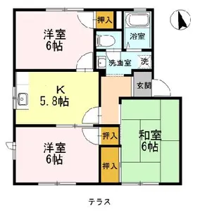 フレグランス・S A【1階】の間取り