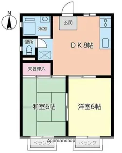 メゾン中村【2階】の間取り