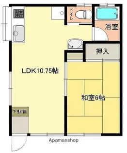第二大和荘【2階】の間取り