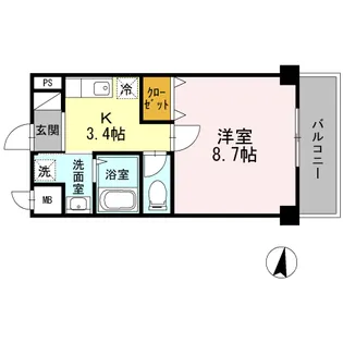 サンヒルズ【2階】の間取り