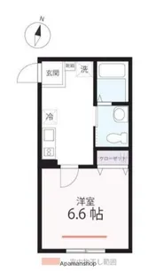 ハーミットクラブハウスリアンA棟【2階】の間取り