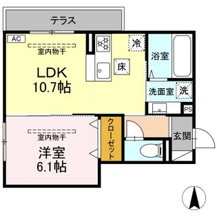 SAME SKY【1階】の間取り