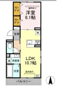 SAME SKY【3階】の間取り