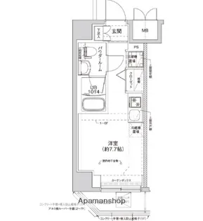 RELUXIA横濱元町【5階】の間取り