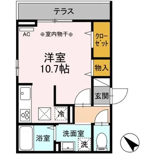 カーサ門源【1階】の間取り