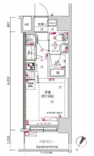 クラリッサ横浜シエル【3階】の間取り