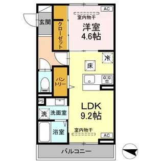 ラペーシュ湘南台【1階】の間取り