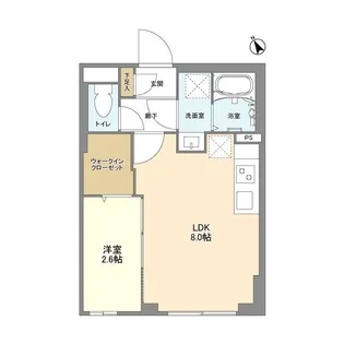 ウェルスクエア馬込Ⅱ【4階】の間取り