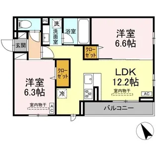 セントラーレ【3階】の間取り