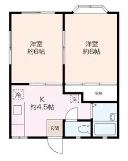 サンシティ二葉【1階】の間取り