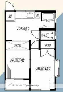 エクシヴ衣笠【2階】の間取り