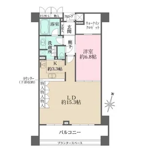 横浜ポートサイド・パーク【9階】の間取り