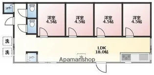 神奈川県横浜市南区平楽【アパート】の間取り