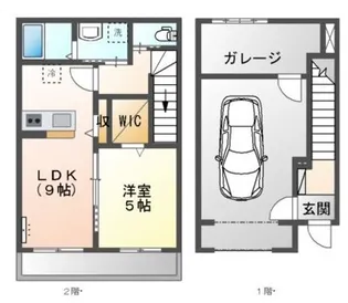 HADANOBASE A【2階】の間取り