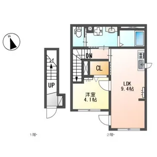 ホクレア【2階】の間取り