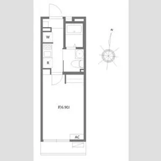リープ横浜橋【3階】の間取り